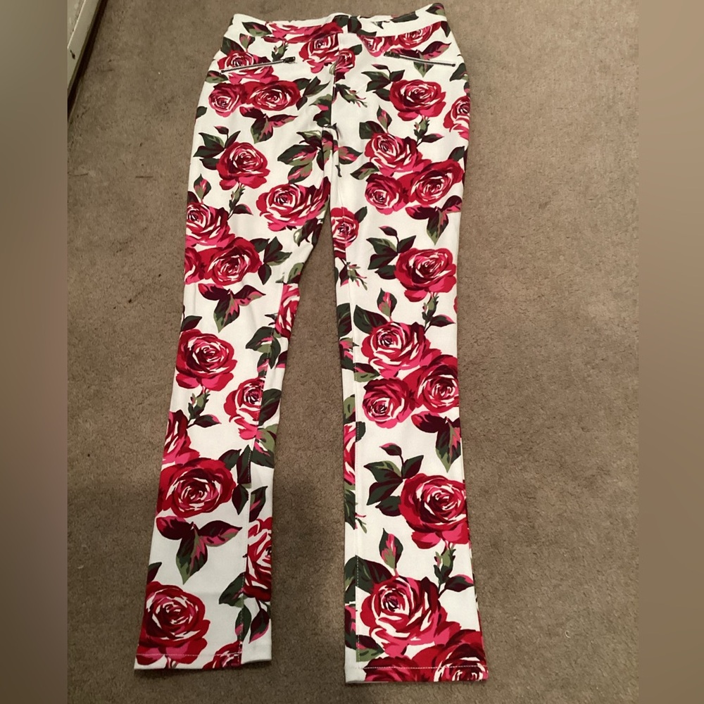 The Children's Place Floral Pants with pink and Green